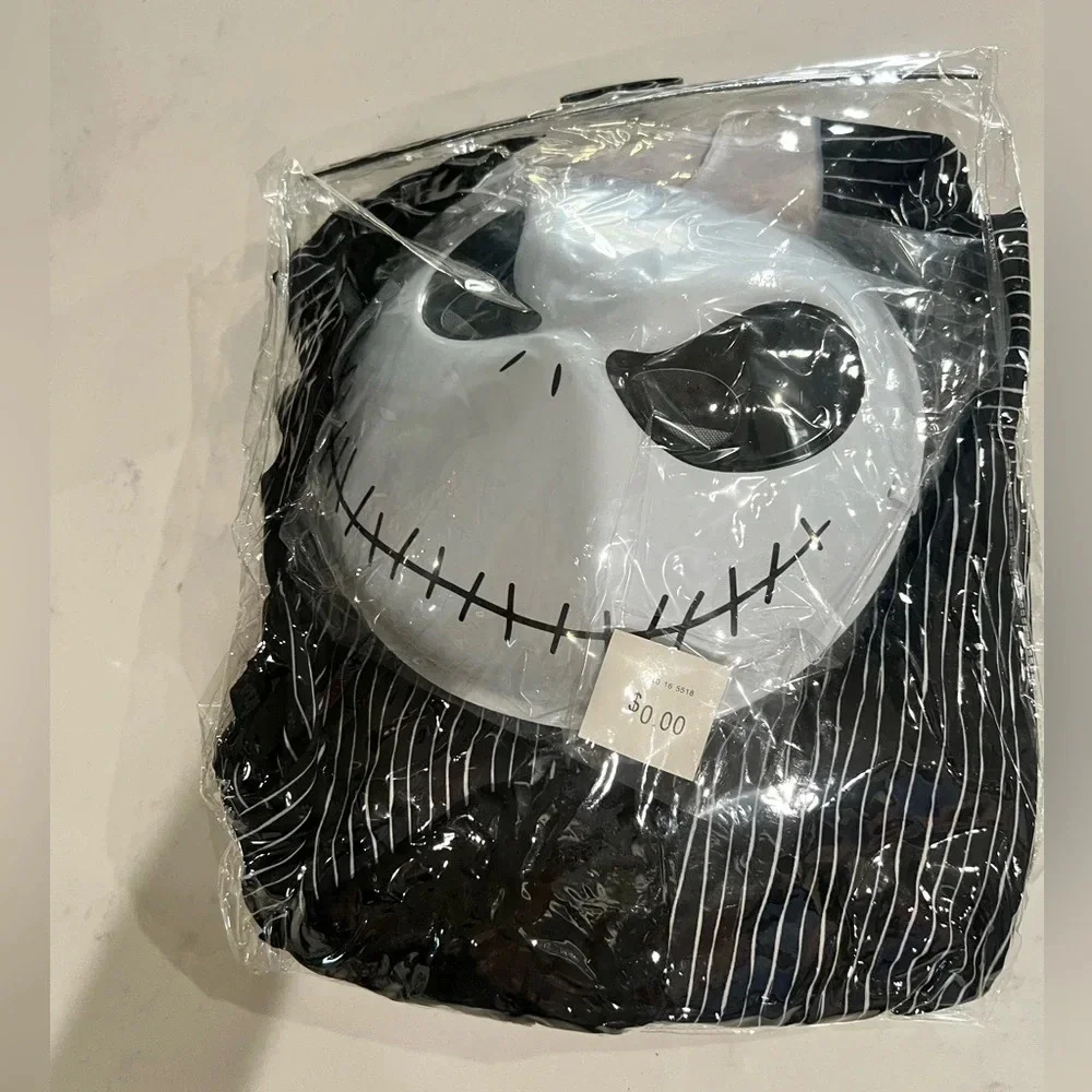 Kids Skeleton Costume with Black and White Stripes